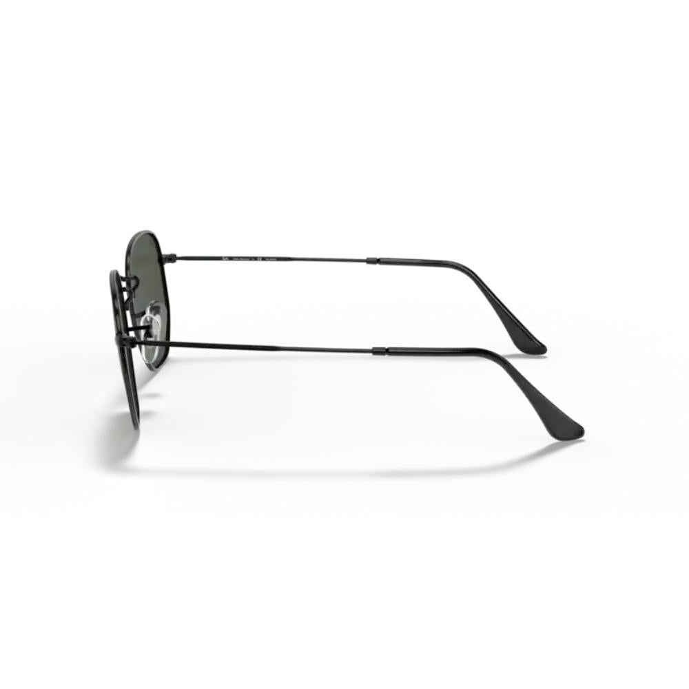 Óculos de Sol Hexagonal Preto Polarizadas Ray-Ban