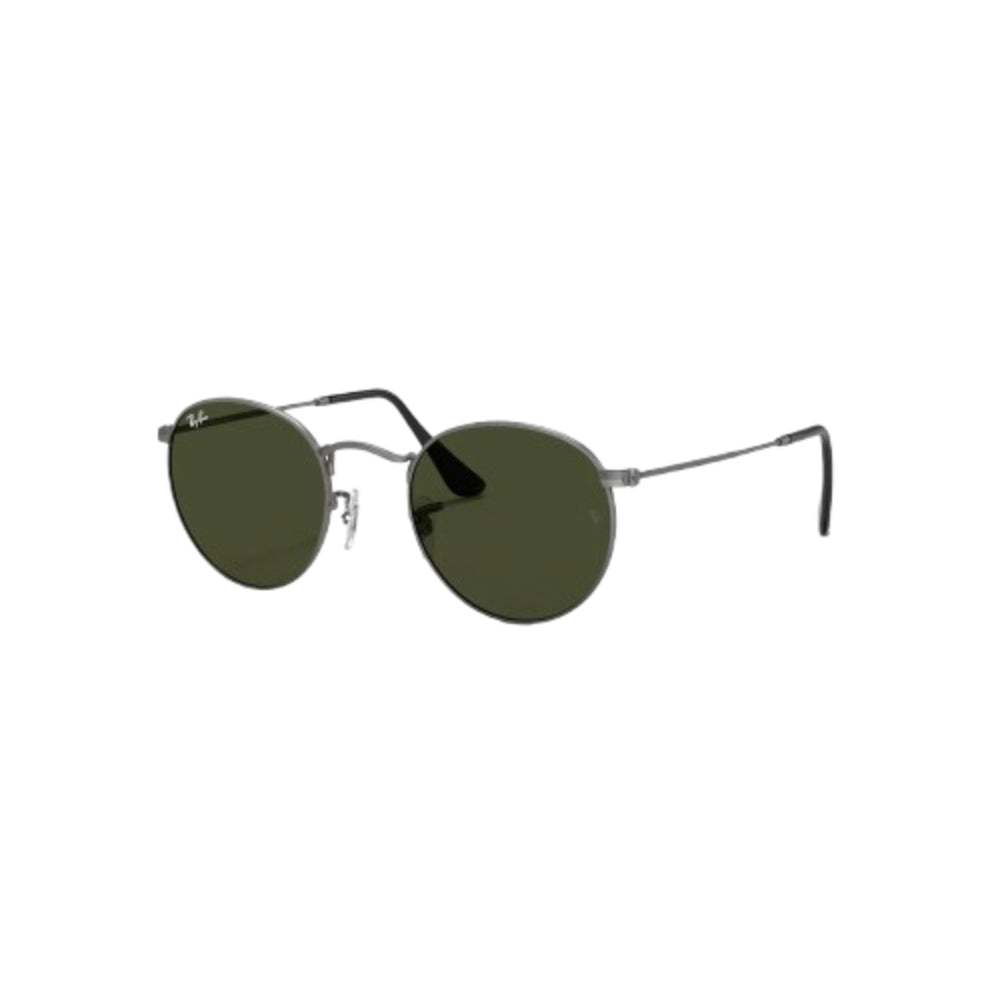 Óculos de Sol Round Metal Fosco Prata Ray-Ban