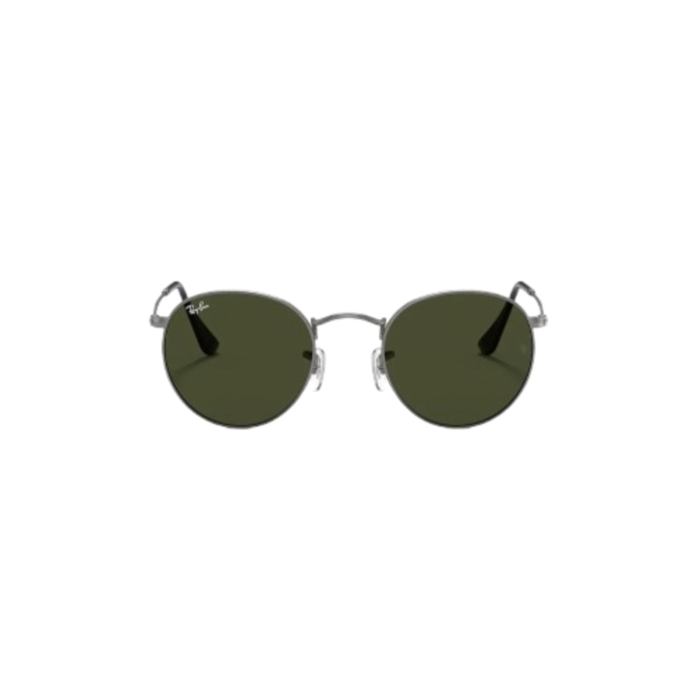 Óculos de Sol Round Metal Fosco Prata Ray-Ban