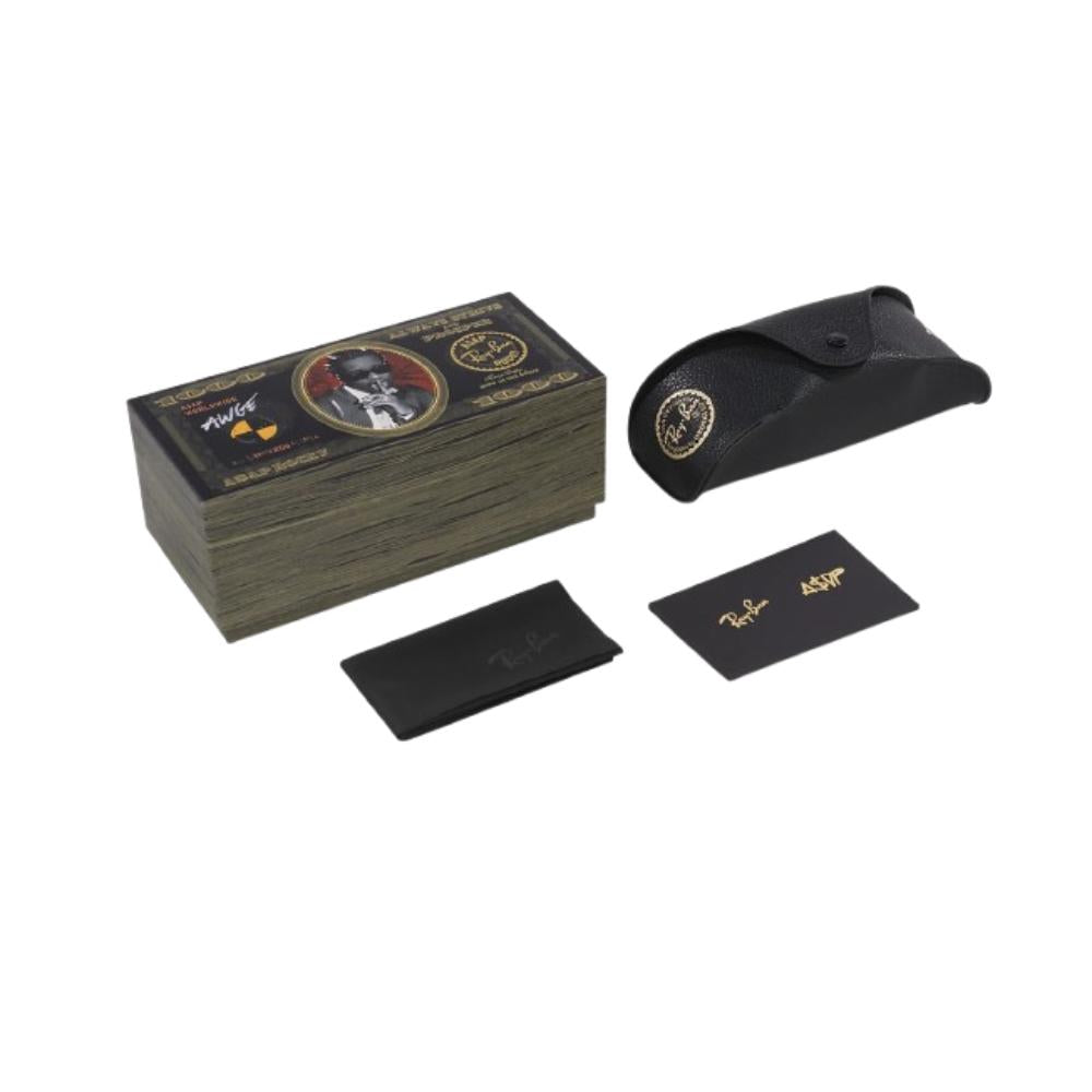 Óculos de Sol Mega Balorama da coleção Blacked Out de A$AP Rocky Preto Ray-Ban